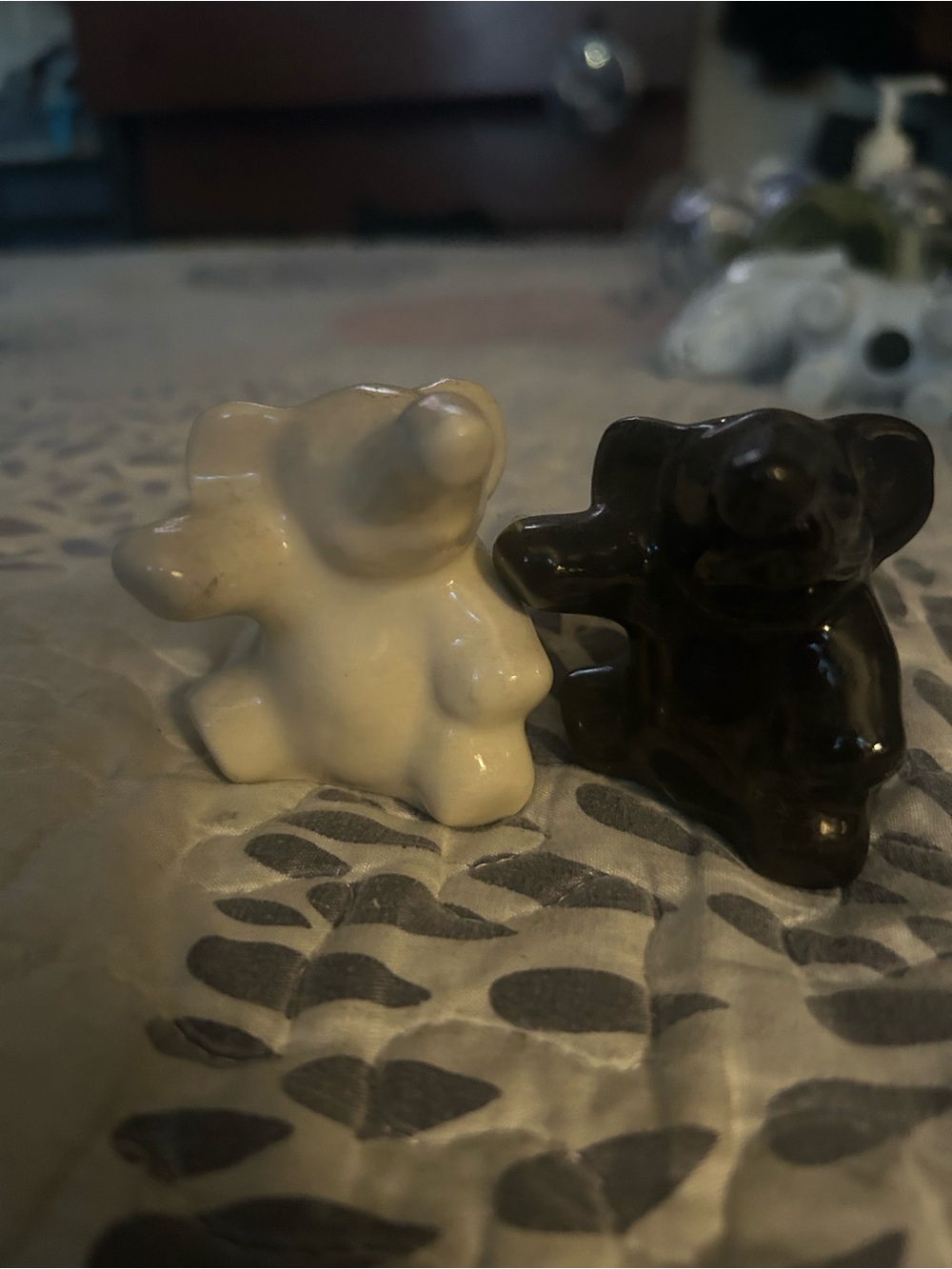 Pair of Ceramic elephant s&p shakers-